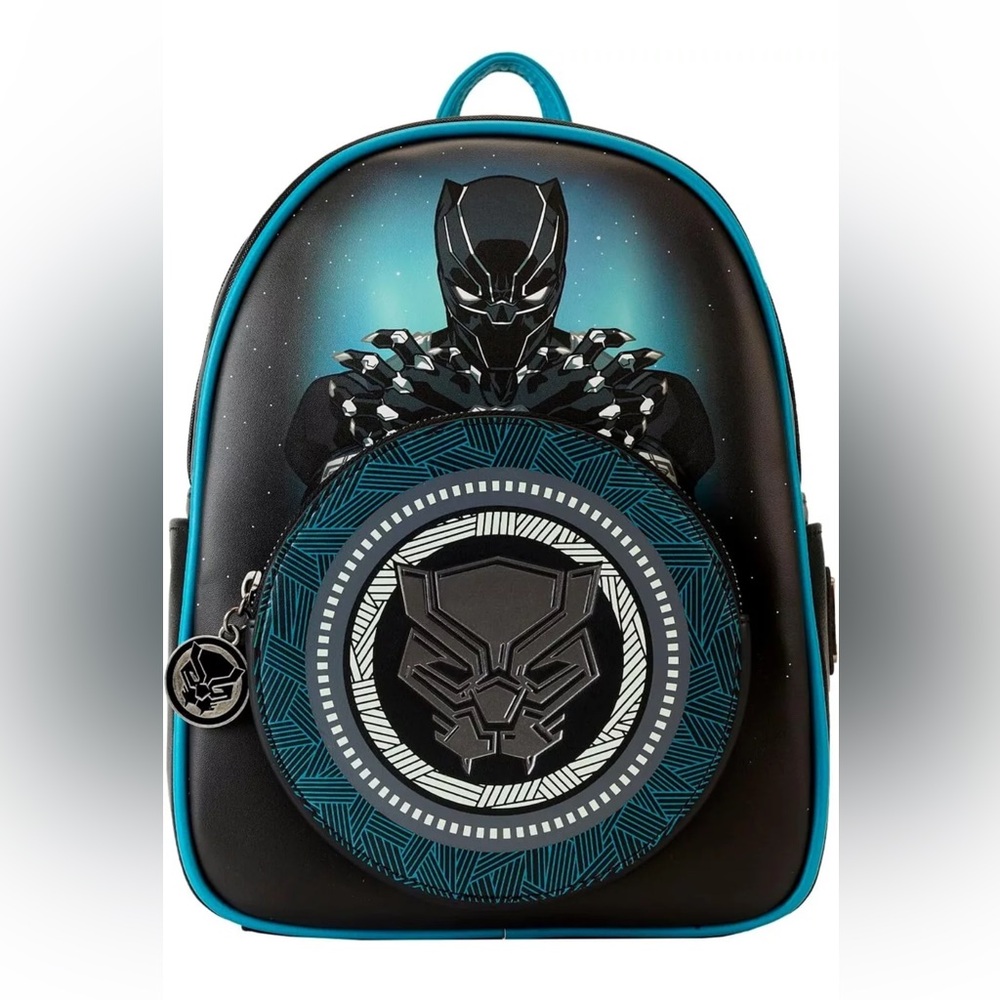 Loungefly Marvel Mini Backpack Black Panther Legacy Wakanda Forever NWT - Picture 2 of 9
